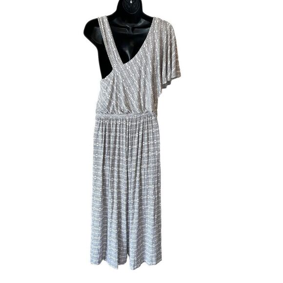 Anthropologie Maeve Jamie One Shoulder Wide Leg Jumpsuit - Picture 10 of 11